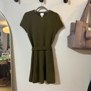 Belted Sweater Dress